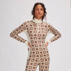 Backcountry Spruces Mid-Weight Merino 1/4-Zip Printed Top - Women's